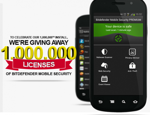 Bitdefender ofera gratuit licente pentru terminalele Android.