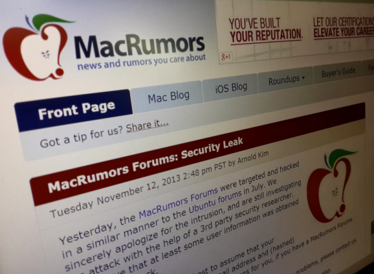 Forumul celor de la MacRumors a fost spart de un grup de hackeri. - iSay.ro