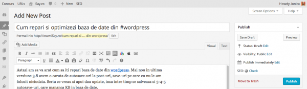 draft, preview - iSay.ro