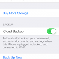 iCloud backup solved