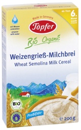 Wheat Semolina Milk Cereal