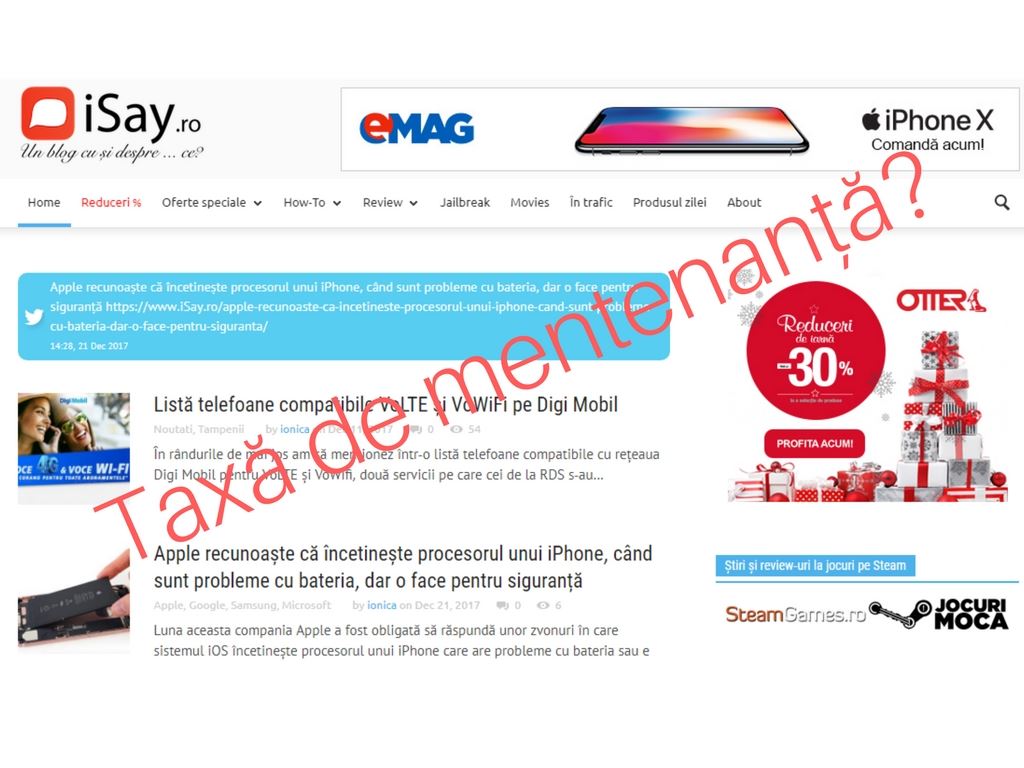 Cum plătesc taxa de mentenanță