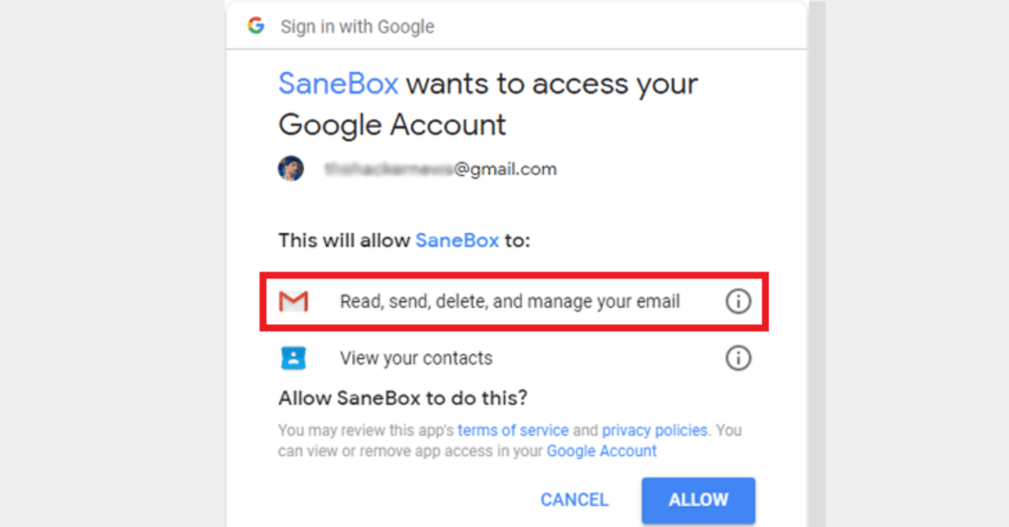 acceseze contul de Gmail