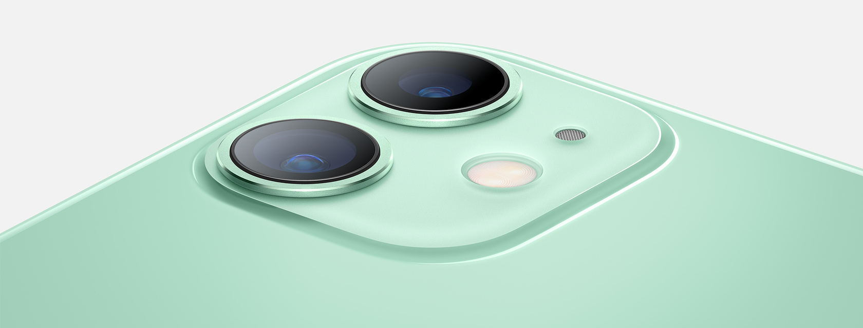 iPhone 11 green with 2 cameras