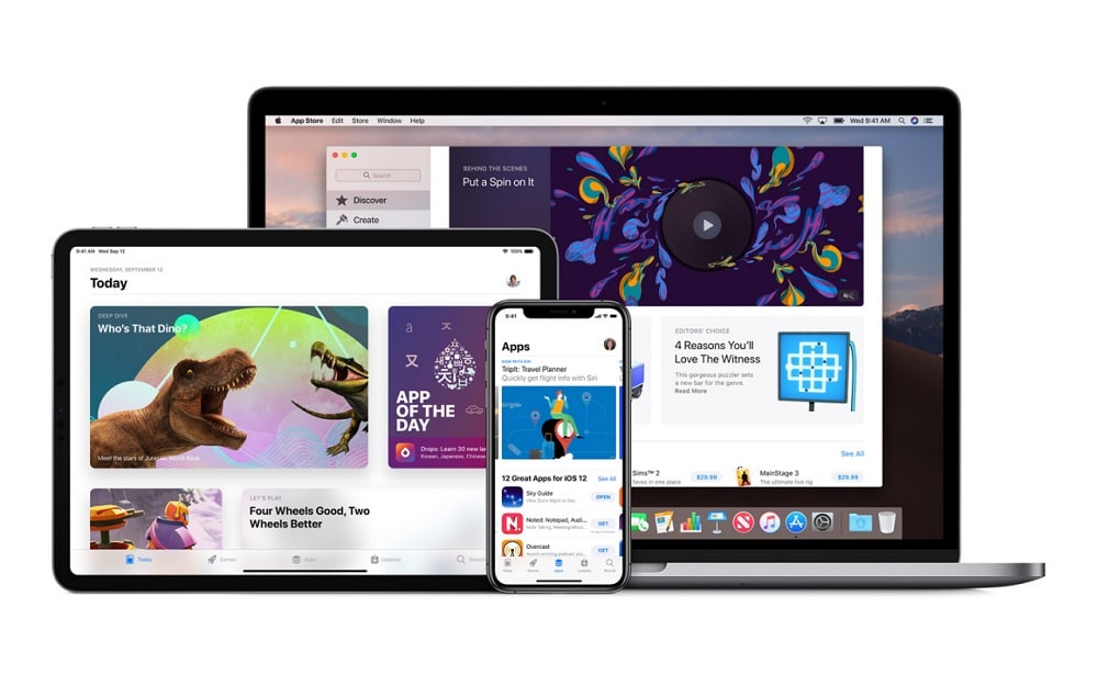 App Store for MacBook, iPad and iPhone