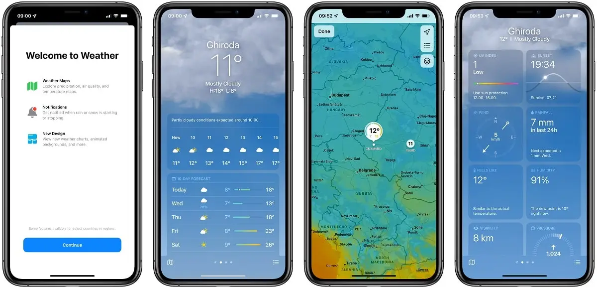 Weather in iOS 15
