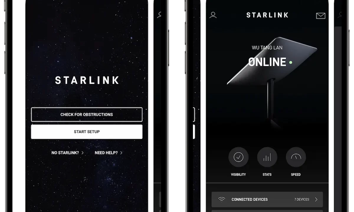 Starlink aplicatie iPhone