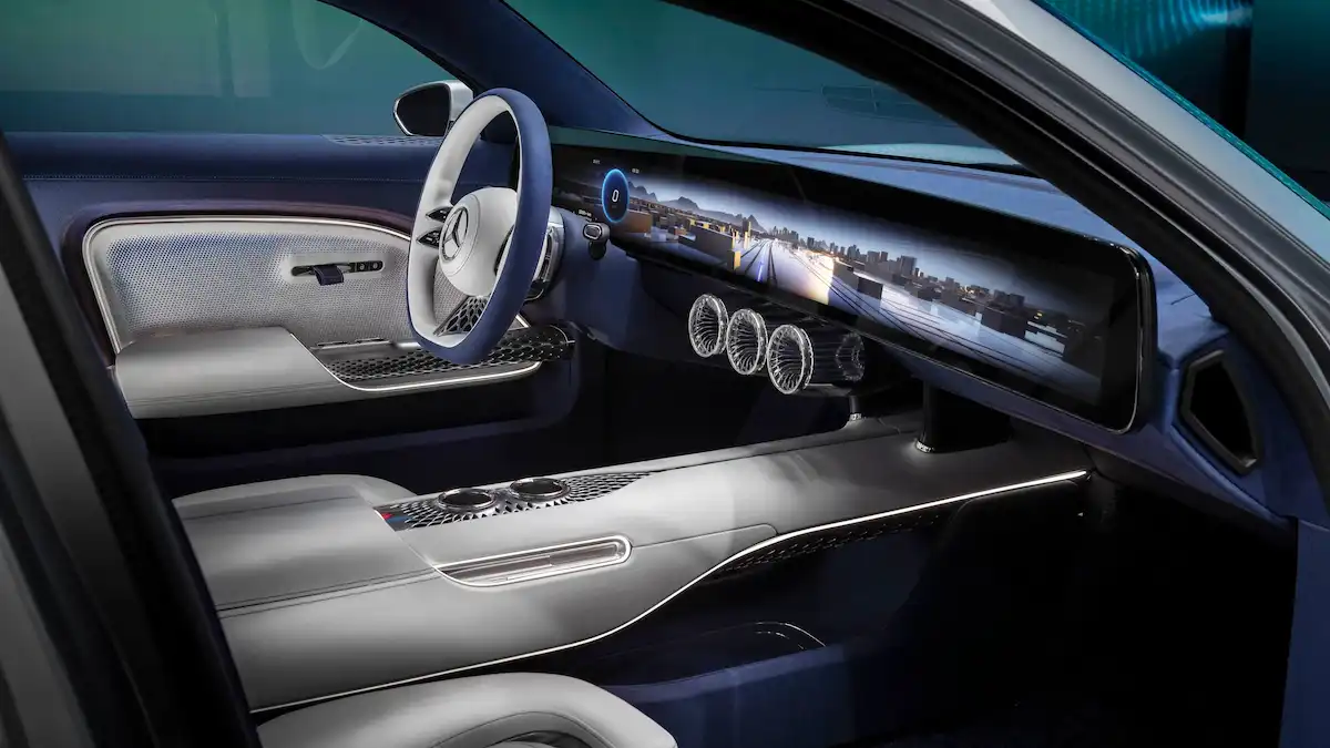 Mercedes EQXX concept 1000km interior