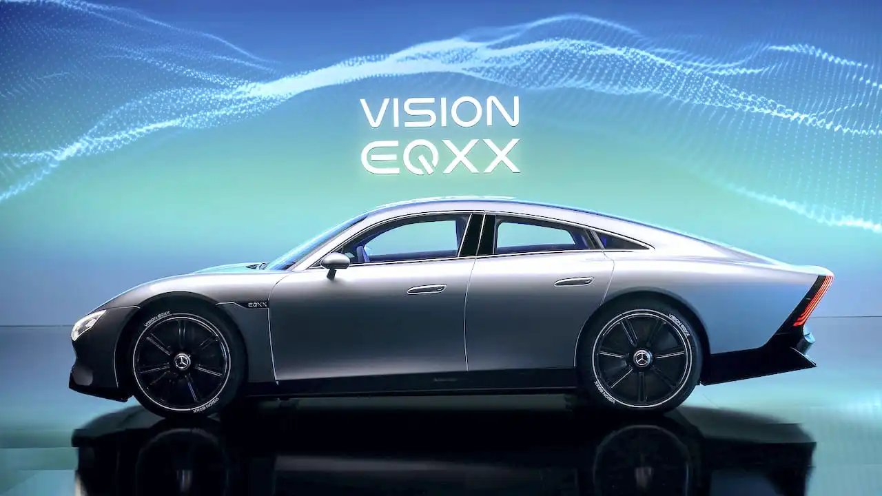 Mercedes EQXX concept 1000km side