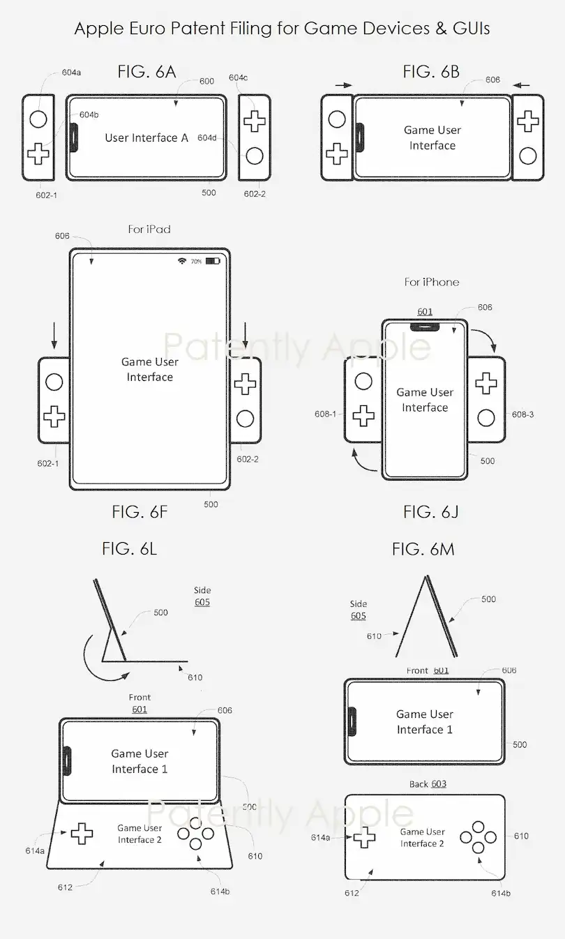 Patent controller Apple pentru jocuri pe iPhone si iPhone