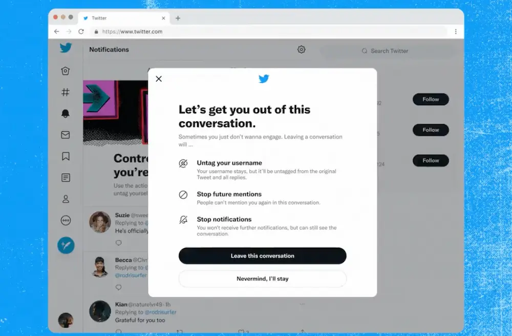 Twitter a lansat Unmention pentru anumiti utilizatori