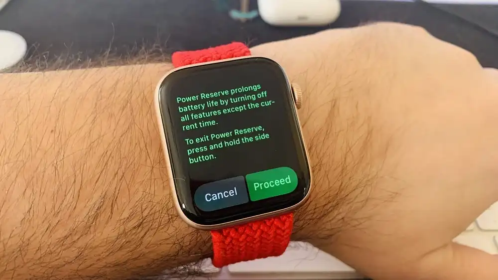 Consum redus, baterie galbena sau Low Power Mode pe Apple Watch in watchOS 9