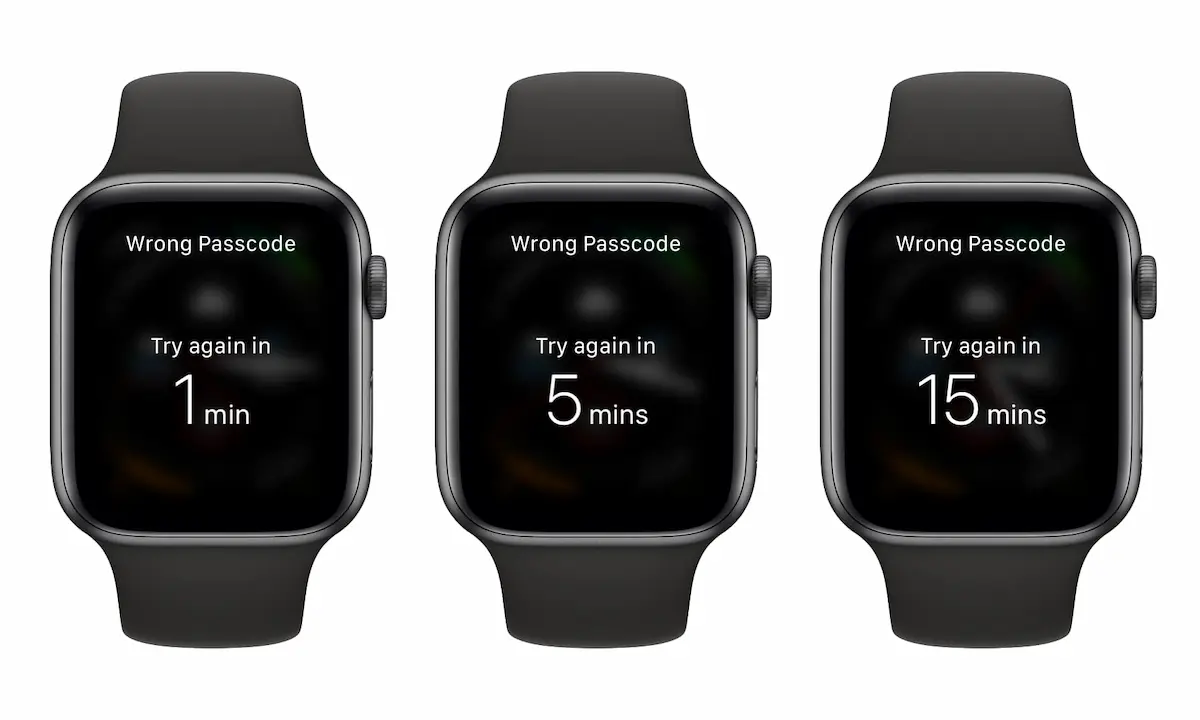 Apple Watch Wrong Passcode