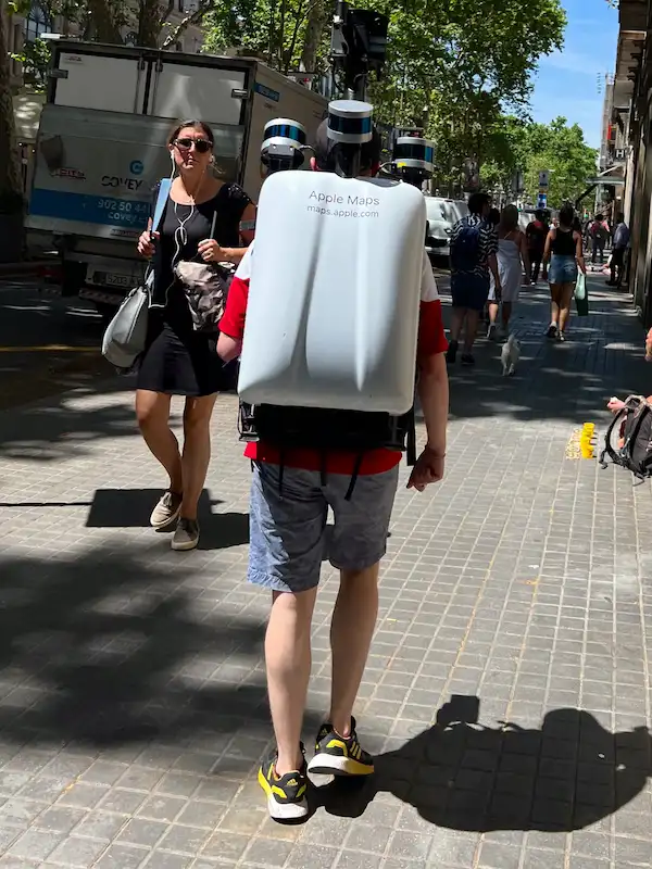 Apple Maps Backpack Barcelona