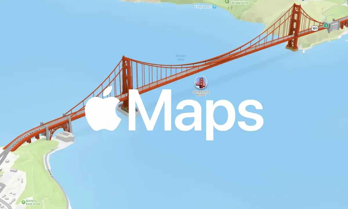 Apple Maps Golden Gate Bridge