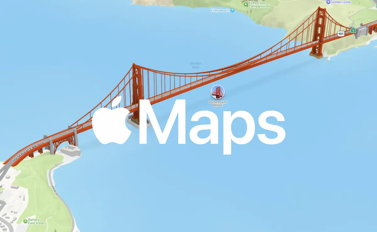 Apple Maps Golden Gate Bridge