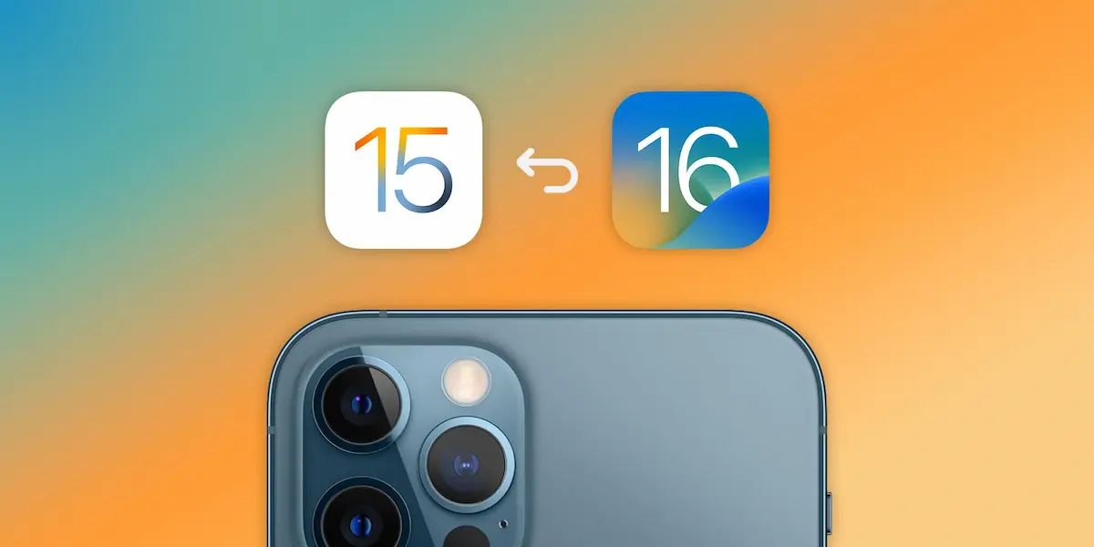 Cum trecem de la iOS 16 Beta la iOS 15