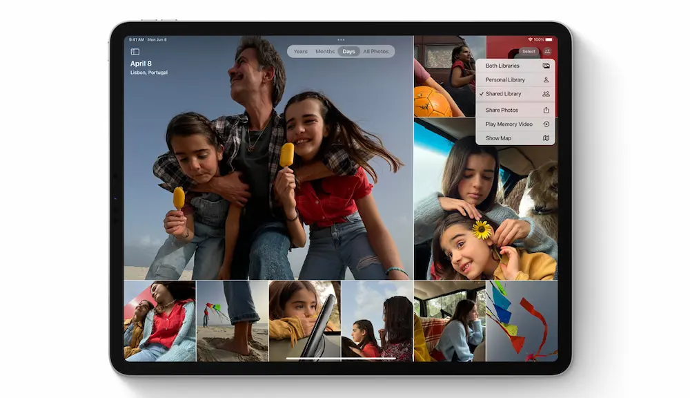 iPadOS 16 - iCloud Shared Photo Library