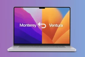Cum trecem de la macOS 13 Ventura beta la macOS 12 Monterey