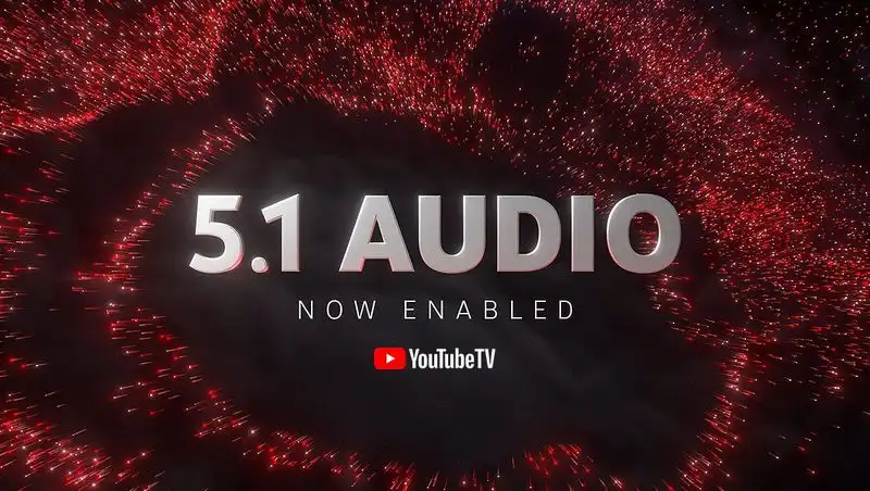 5.1 Audio Surround în aplicația YouTube TV pe Apple TV
