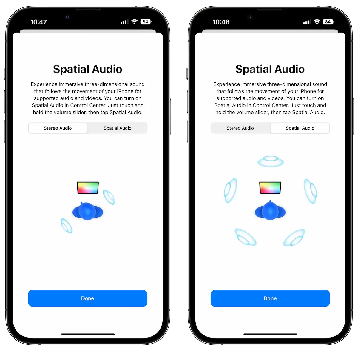 Spatial Audio cum functioneaza iOS 16