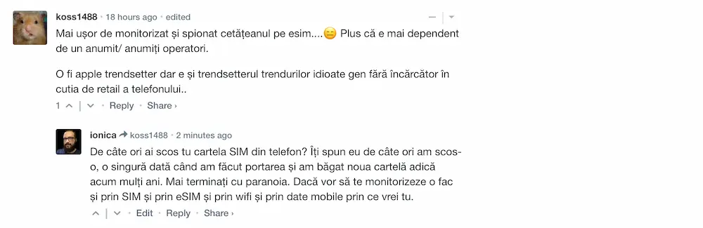 Comentarii eSIM gadget.ro