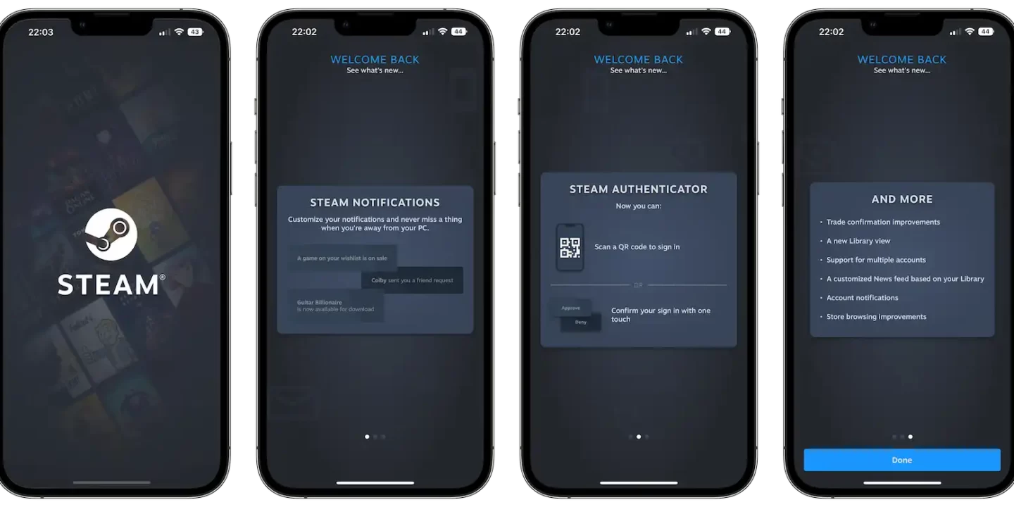 Aplicația Steam pentru iOS complet refăcută cu un nou design