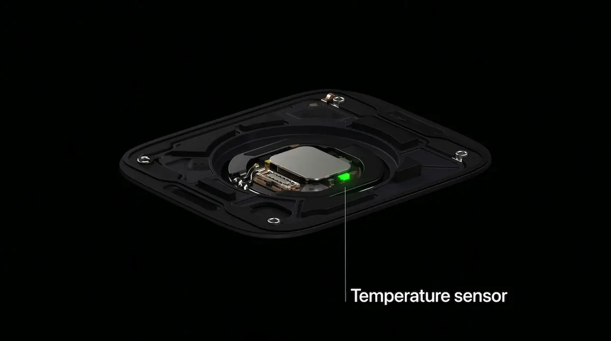 Apple Watch Seria 8 senzor temperatura jos