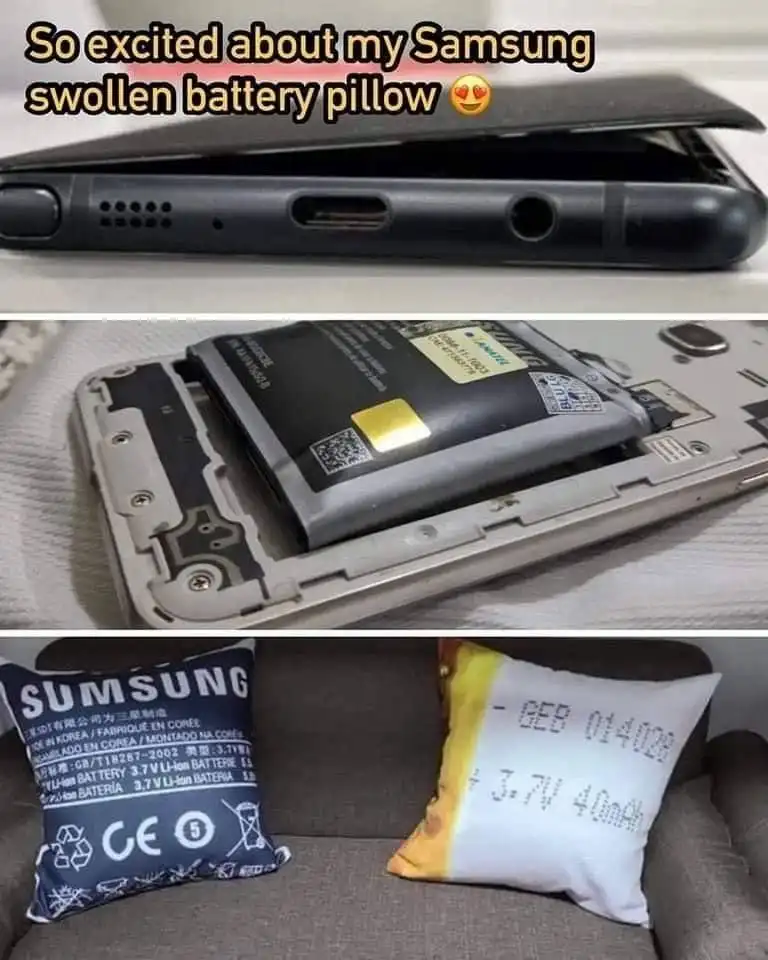 Samsung si bateriile care se umfla