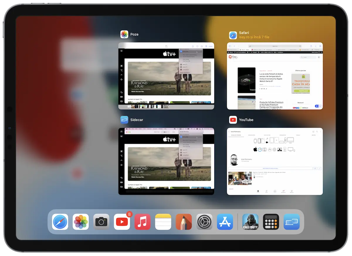 iPad Pro 11 M1 Apple TV+ SideCar Multitasking