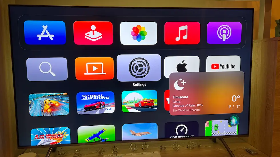 AppleTV-Siri-tvOS 16.2-cum e vremea