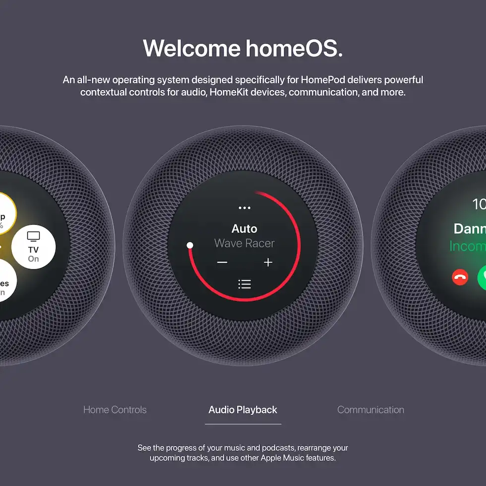 homeOS Concept pentru HomePod Max