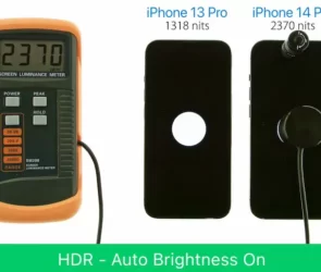 iPhone 14 Pro luminozitate ecran - 2370 niti