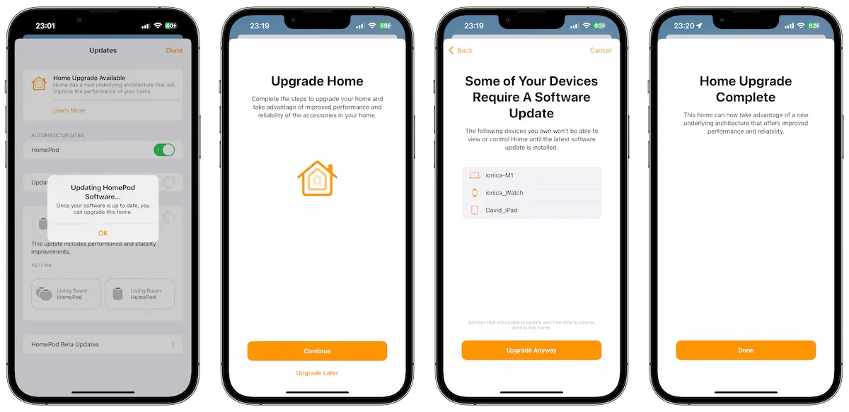 Home Arhitecture Upgrade iOS 16.4