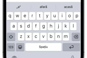 iOS 17 introduce tastatura predictivă în limba română