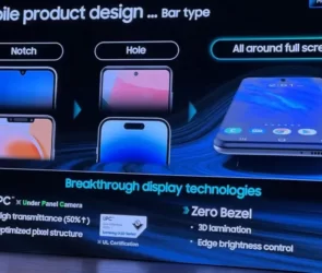 Samsung anunță ecranele OLED fără margini cu suport pentru camere sub ecran