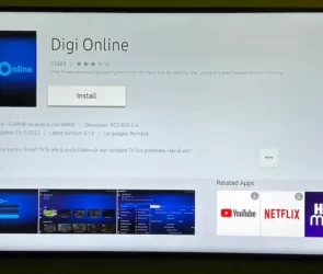 Aplicația Digi Online este disponibilă pe televizoarele Samsung