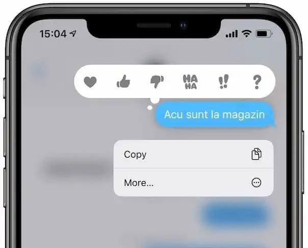 Reactii, confirmare citire, RCS, iMessage, Android
