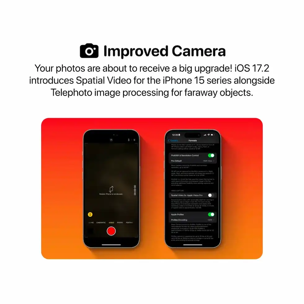 iOS 17.2 Camera