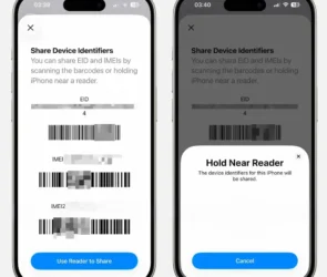 iOS 26 - Share Device Identifiers or NFC
