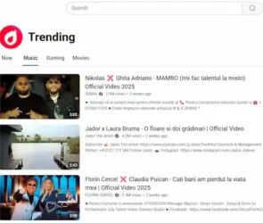 YouTube Trending dispare