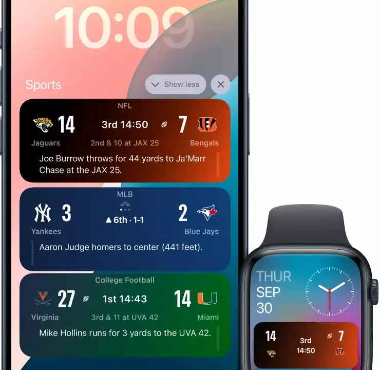 Apple lansează aplicaţia Apple Sports pentru scoruri şi statistici sportive în timp real in lock screen