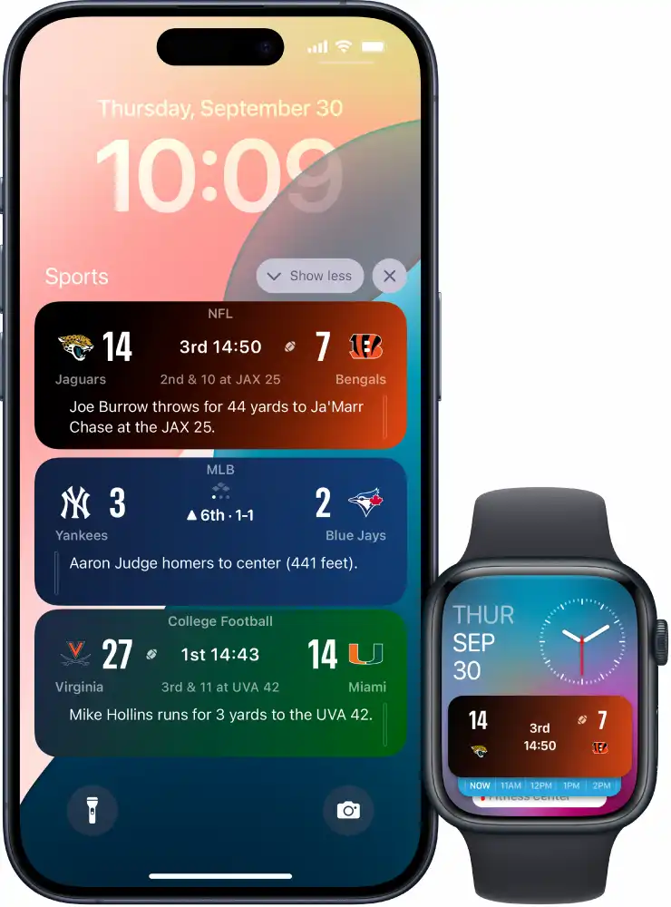 Apple lansează aplicaţia Apple Sports pentru scoruri şi statistici sportive în timp real in lock screen