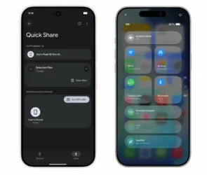 Quick Share pe Android se conecteaza cu AirDrop pe iPhone