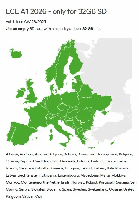 Skoda Update ECE A1 2026