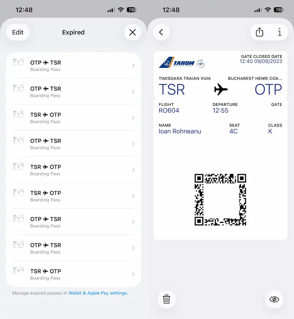 Tarom biletul de avion poate fi salvat acum în Google Wallet