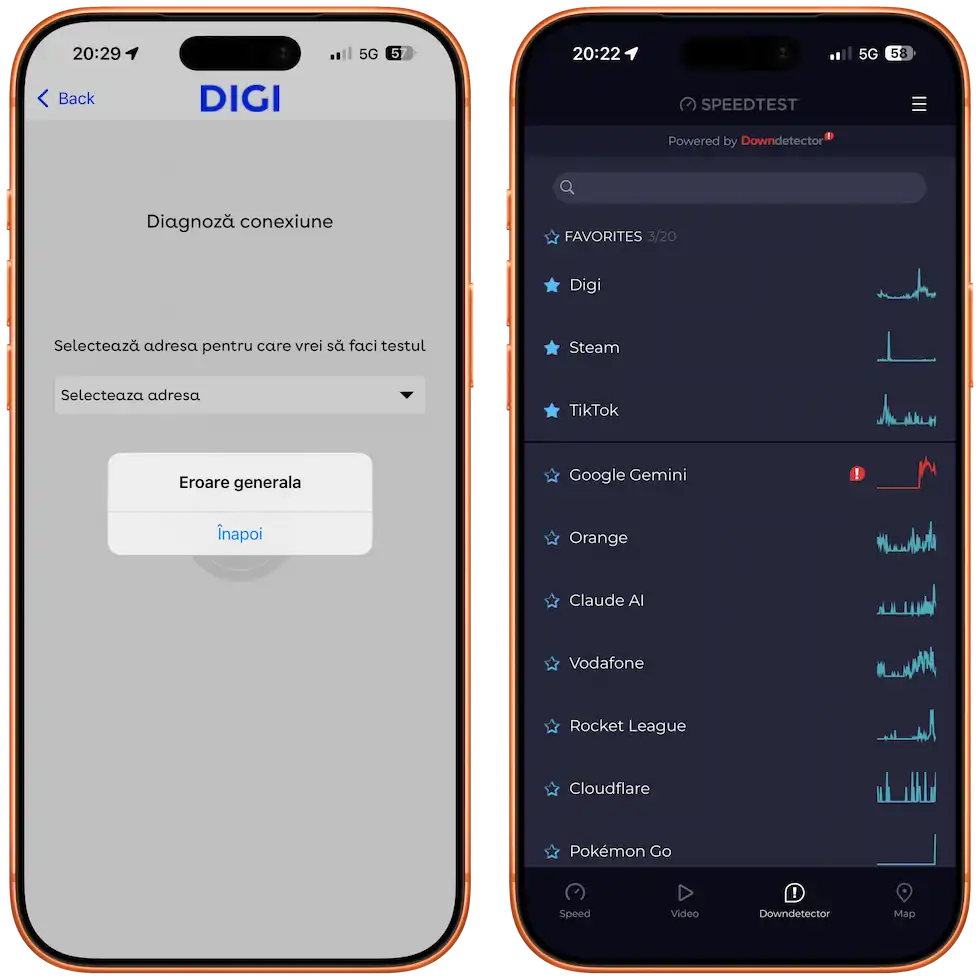 Probleme conexiune internet fix si mobil DIGI