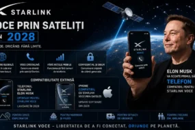 Starlink, voce prin sateliți din 2028 la pachet cu date mobile peste tot în lume