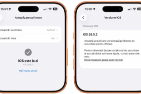 iOS 26.5.2 actualizare disponibilă