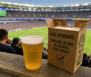 Liber la bere cu alcool pe stadioane și la evenimente sportive
